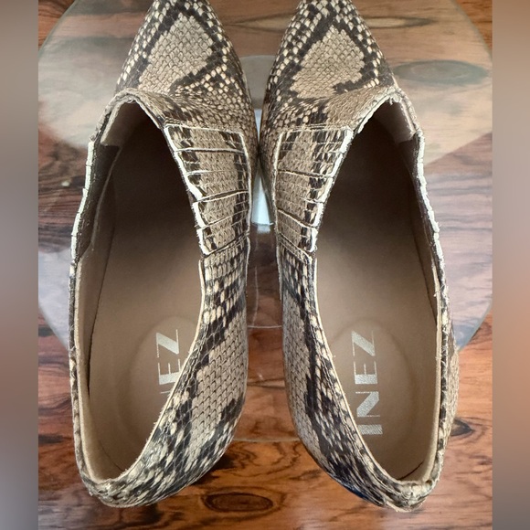 Inez booties Marisol 90 in Natural Snake Emboss - Picture 12 of 16
